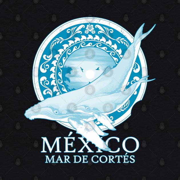 Humpback whales Mexico Sea of Cortez by NicGrayTees